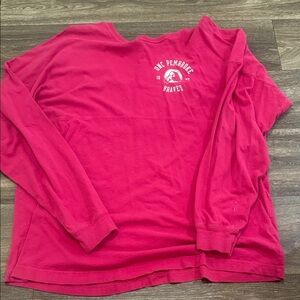 Pink Long Sleeve Shirt with Logo